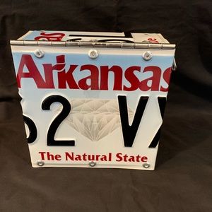 Handmade License Plate Crossbody Bag